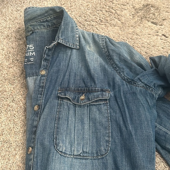Zara denim button down - Picture 3 of 3